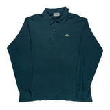 Lacoste Long Sleeve Polo Shirt - XL Green Cotton