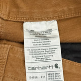 Carhartt Double Knee Overalls - XS Brown Cotton