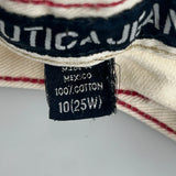 Age 10 Nautica Carpenter Shorts - 24W 10L Cream Cotton