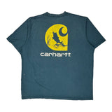 Fishing Carhartt Graphic T-Shirt - XL Blue Cotton