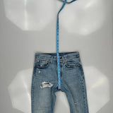 501 Levis Jeans - 30W 27L Light Wash Cotton