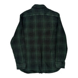 Levis Checked Flannel Shirt - Small Green Cotton