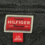 Tommy Hilfiger Denim Jumper - Large Black Wool
