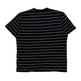 Carhartt Striped T-Shirt - Large Black Cotton