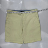 Tommy Hilfiger Chino Shorts - 38W 8L Yellow Cotton