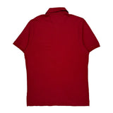 Tommy Hilfiger Slim Fit Polo Shirt - Large Red Cotton