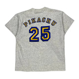 Age 14 Pikachu Pokemon Cartoon T-Shirt - XL Grey Cotton