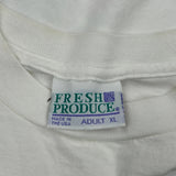 24Th Annual Johnnycake Jog 2000 Fresh Produce Graphic T-Shirt - XL White Cotton