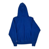 Vintage Reverse Weave Champion Hoodie - Small Blue Cotton