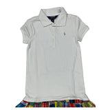 Age 6 Polo By Ralph Lauren Checked Dress - XS White Cotton