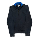 Lacoste 1/4 Zip - Small Blue Cotton