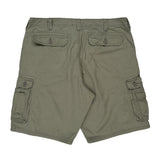 Lee Cargo Shorts - 37W 11L Green Cotton