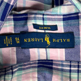 Slim Fit Ralph Lauren Checked Shirt - XL Multicoloured Cotton