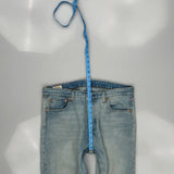 501 Levis Jeans - 35W 31L Light Wash Denim