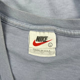 Nike T-Shirt - Large Blue Cotton