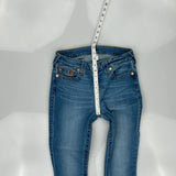 True Religion Skinny Jeans - 28W UK 8 Blue Cotton Blend
