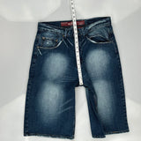 Epic Denim Shorts - 34W 15L Dark Wash Cotton