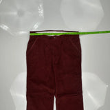 Levis Cord Trousers - 35″ Waist Burgundy Corduroy