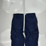 Tyndale Cargo Pants - 33W 31L Blue Cotton