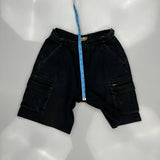 Bisley Cargo Shorts - 26W 9L Black Cotton