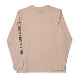 Carhartt Long Sleeve T-Shirt - Medium Pink Cotton
