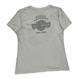 Harley Davidson Graphic T-Shirt - 2XL White Cotton