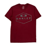 Oakley T-Shirt - Small Red Cotton