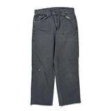 Dickies Cargo Carpenter Trousers - 32W 30L Grey Cotton
