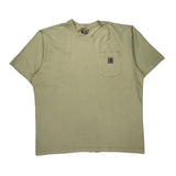 Carhartt T-Shirt - XL Yellow Cotton