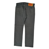 501 Levis Jeans - 32W 30L Grey Cotton