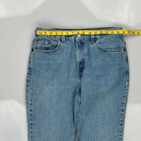 505 Levis Denim Shorts - 32W UK 12 Light Wash Cotton