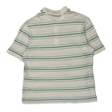 Lacoste Striped Polo Shirt - XL Green Cotton