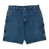 Carpenter Wrangler Denim Shorts - 37W 10L Blue Cotton