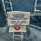 True Religion Mini Denim Shorts - 28W US 0 Blue Cotton