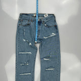 501 Levis Jeans - 30W 30L Light Wash Denim
