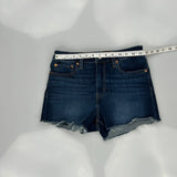 Levis Denim Shorts - 26W UK 6 Dark Wash Cotton
