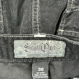 Southpole Pants - 35W 30L Black Corduroy