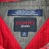 Tommy Jeans Shirt - Medium Red Cotton