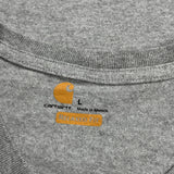 Workwear Carhartt Graphic T-Shirt - Large Gray Cotton