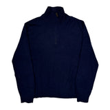 Polo By Ralph Lauren 1/4 Zip - Large Navy Cotton