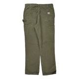 Carhartt Cargo Carpenter Trousers - 36W 32L Green Cotton