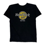 New York Hard Rock Cafe Graphic T-Shirt - Small Black Cotton