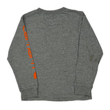 Age 5 Carhartt Spellout Long Sleeve T-Shirt - XS Gray Cotton