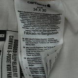 Carhartt Carpenter Trousers - 34W 30L Brown Cotton