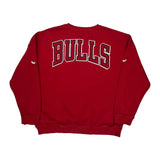 Chicago Bulls Unk Nba Sweatshirt - Large Red Cotton