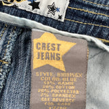 Hip Hop Crest Jeans Cargo Shorts - 36″ Waist Blue Cotton