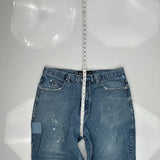 Outkast Cargo Jeans - 37W 33L Blue Cotton