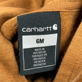Age 6 Months Carhartt Playsuit - 4XS Brown Cotton
