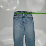 501 Levis Jeans - 30W 30L Light Wash Cotton