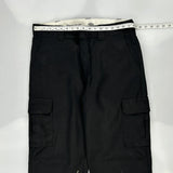 Dickies Cargo Trousers - 36W 34L Black Cotton